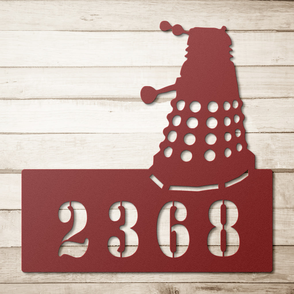Dalek Inspired House Number or Name Sign