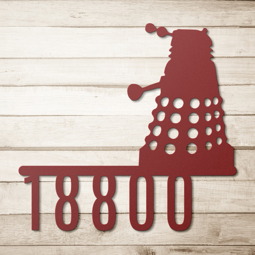 Dalek Inspired House Numbers or Name Sign