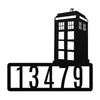 TARDIS Inspired Name Sign or House Number-PheeNix Boutique