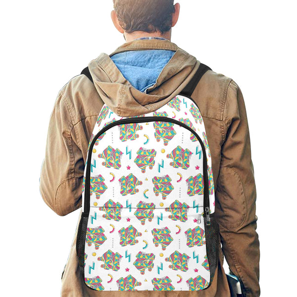 90's Vibe Roller Skates Classic Backpack with Side Pockets