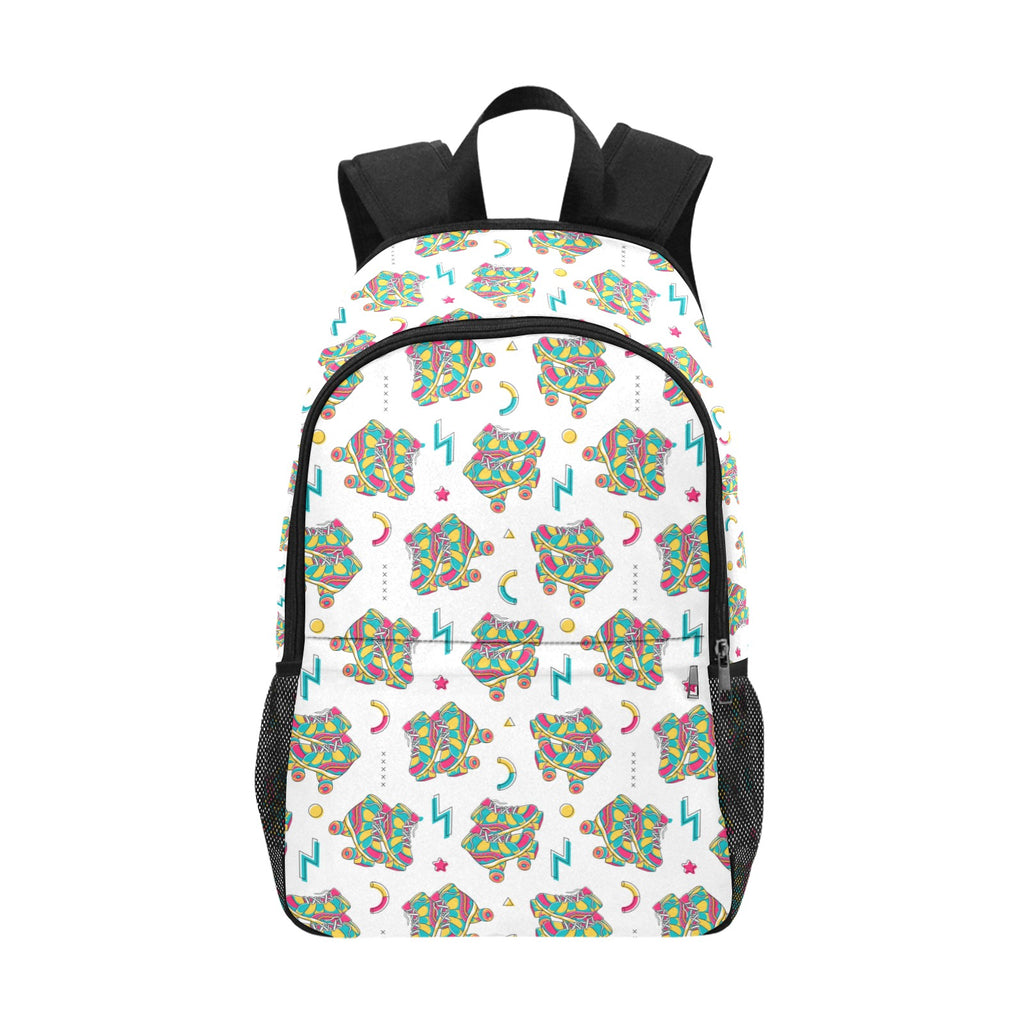 90's Vibe Roller Skates Classic Backpack with Side Pockets