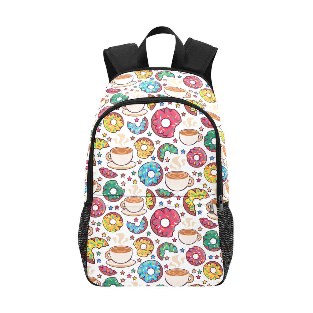 Sweet Donuts & Coffee Classic Backpack with Side Pockets