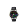 Neon Cosmos Unisex Stainless & Leather Watch