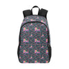80's Roller Skate Pattern Classic Backpack with Side Pockets