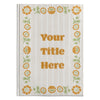 Personalized Retro Groovy Flower Hardcover Journal