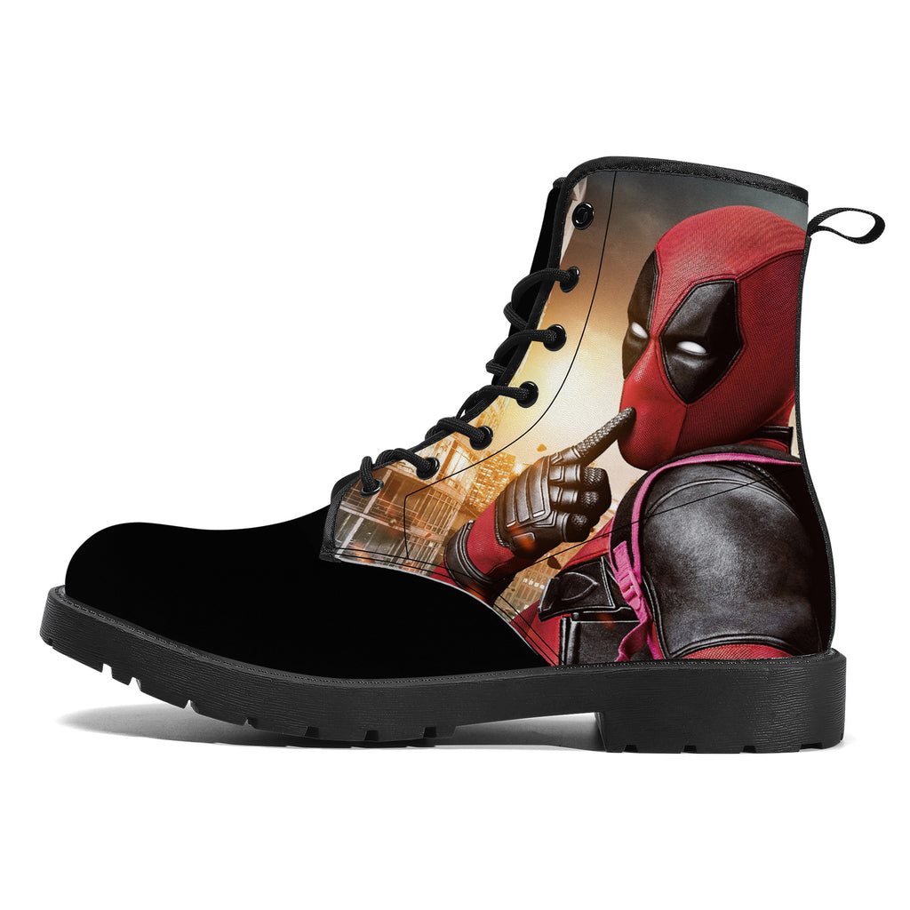 Deadpool Vegan Leather Boots