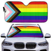 Inclusive Pride Flag Auto Sun Shade