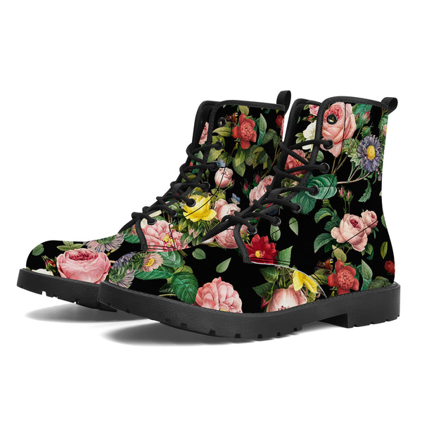 Roses n Blooms Vegan Leather Boots