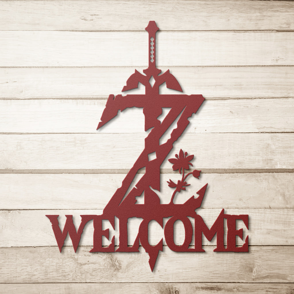 Zelda Welcome Sign