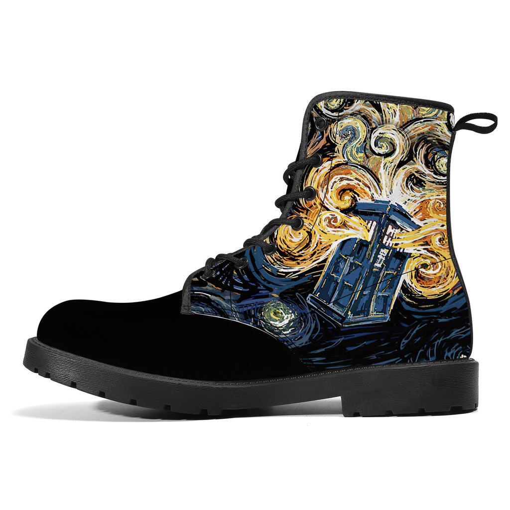 Spirit of TARDIS Vegan Leather Boots