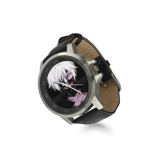 Tokyo Ghoul 01 Unisex Stainless & Leather Watch