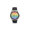 Floral Rainbow Unisex Stainless & Leather Watch