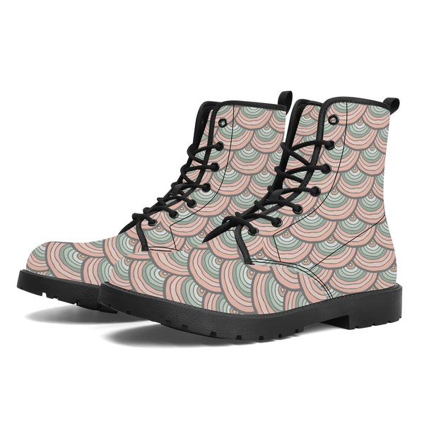 Shimmering Scales Vegan Leather Boots