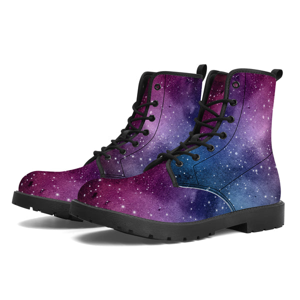 Watercolor Galaxy Vegan Leather Boots