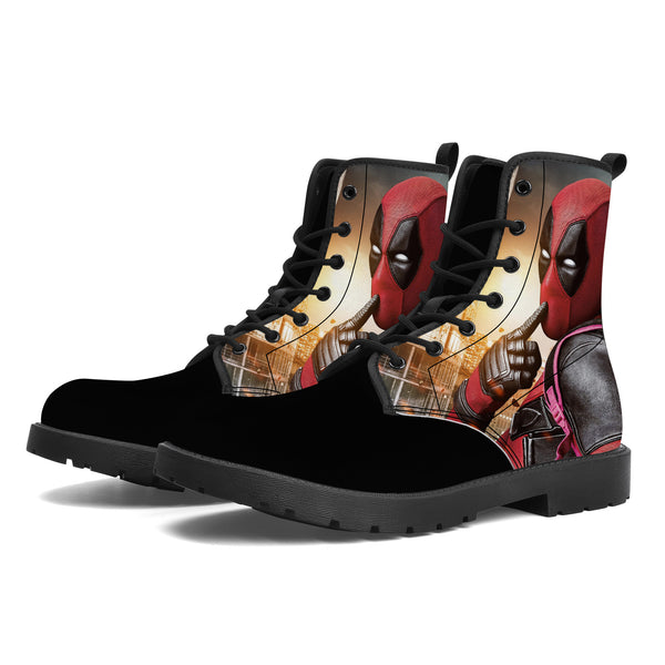 Deadpool Vegan Leather Boots